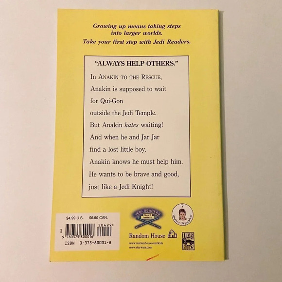 Vintage 1999 Anakin To The Rescue Star Wars Episode 1 Book with Stickers - Picture 2 of 16